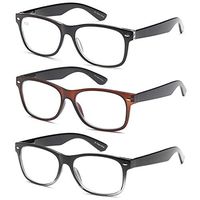 Gamma Ray Reading Glasses - 3 Pairs Spring Hinge Readers for Men and Women 2.50