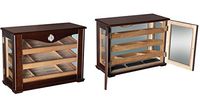 Prestige Import Group Marciano Counter Top Display Humidor w/Reverisble Trays - Color: Dark Mahogany