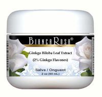 Ginkgo Biloba Leaf Extract (2% Ginkgo Flavones) - Salve Ointment (2 oz, ZIN: 514345) - 2 Pack