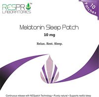 Respro Labs Natural Melatonin Patch Sleep Aid, 10 mg Continuous Release (Most MG of MELATONIN in A Patch)