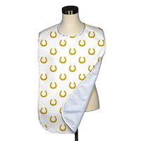 Animal Collection Adult Bib - Covered with Care Assorted Prints Available! (Golden Horshoes)