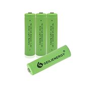 GEILIENERGY Solar Light Batteries AA Size Nicd AA 600mah 1.2V Rechargeable Battery for Solar Lamp Green Color (Pack of 4)