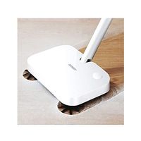 Fengshangshanghang Sweeper, Electric Sweeping Hand Push Vacuum Cleaner, Simple Appearance, Sweeping/wigging Integrated Sweeping Machine (white, 27176cm) Multi-angle cleaning