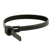 Wideskall 12" inch Releasable Cable Zip Tie 50 Lbs, Pack of 60