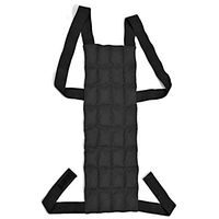 Black Natural Black Shungite Adjustable Posture Correction Back Pad Brace Waist Support Improves Posture Alleviates Meditation Anxiety Healing Pain Joint Relief EMF Radiation Protection