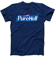 PureHell Social Distancing Coronavirus Hand Sanitizer T-Shirt Navy XL