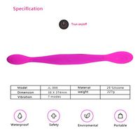 Tyjie 7 Vibration Modes G Spot Vibrantor Double End Stimulator Clitoris Massage Adult Toy Dilo Sèx for Couples Women