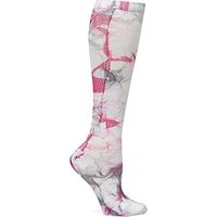 Nurse Mates Women's 12-14 Mmhg Compression Trouser Sock Pink Gray Tie Dye, Pink/Grey Tie Dye, One Size