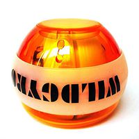 Gyroscope Ball Force Power Ball Gyro Led Light Wrist Ball Arm Exerciser Strengthener Muscle Relax Training Orange