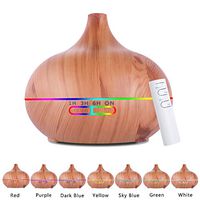 IdealBuy Air Humidifier Moistener Atomizer 1801YK 110V 500ML RGB Aroma Diffuser Air Humidifier Moistener Atomizer with White Controller US Plug