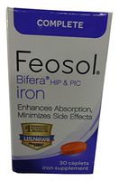 Feosol Bifera Complete Iron Caplets, 30 Count (Pack of 3)