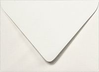 A-2 Bright White Linen Euro Flap RSVP Envelopes (4 3/8" x 5 3/4") - 50 Envelopes from Paper and More