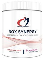 Designs for Health NOx Synergy - Nitric Oxide Support Powder for Heart Health with Creatine + Taurine, Natural Berry Flavor (30 Servings / 210g)