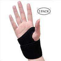 Wrist Brace, 2 Pack Comfortable and Adjustable Wrist Support Brace for Carpal Tunnel, Wrist Strap/Brace/Support/Wraps Men Women
