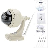 KKmoon 3.5" H.264 HD 720P 2.8-12mm Auto-focus PTZ Wireless WiFi IP Camera Security CCTV Camera Home Surveillance