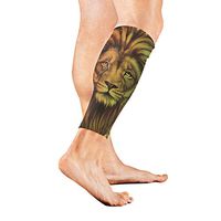 Anyangquji Rasta Lion Sports Calf Compression Sleeve Strong Calf Support for Runners(1 Pair)
