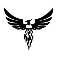 Leon Online Box Phoenix Wing Up - Tribal Decal [Choice] Vinyl Sticker for Car, Bike, iPad, Laptop, MacBook, Helmet
