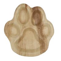 Cutie Green Palm Leaf Plates Set (Pack of 10) - 100% Eco-Friendly, Biodegradable and Compostable Disposable Plates - Heavy-Duty All Natural Dinnerware for Camping, BBQ, Outdoors(10" Paw Print)