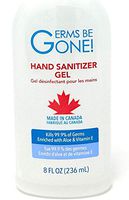 3-Pack (8 oz bottles) Hand Sanitizer Gel with Aloe & Vitamin E (Kills 99.9% of Germs) by Germs by Gone