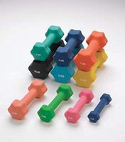 Sammons Preston Individual Neoprene Dumbbells, 25 LB, Easy-to-Grip, Durable Hand Weights, Strength Training, Free Weights Help Enhance Exercises to Challenge Users & Maximize Results