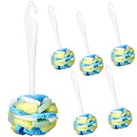 Compac’s Dish Sponge/Wand Plus - Tri Surface Scrubbing Sponge with Cello, Foam & Scour Sponge Petals, Cleans Dishes & Glassware, 360° Scrubber Pads for Tough-to-Clean Pots & Pans (6 Pack)
