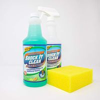 Professor Amos' Shock It Clean KIT Cucumber Melon 32 Bottles of All Purpose Concentrate Cleaner, Laundry Booster, Stain Remover, Carpet Cleaner, Kitchen & Bathroom Cleaner, Indoor and Outdoor