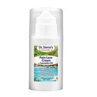 Pain-Less Cream + Cannabis Oil - 4oz, Fast Pain Reduction, Arthritis, Joint Pain, Neck & Back Pain, Bursitis, Tendonitis, Muscle Aches, Sports Injury Sprains, Sciatica, Arnica & Menthol