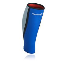 Rehband Basic Calf Support - Small - Blue - Workout Gear for Men and Women - Calf Sleeve - Improve Circulation - Relieve Pain - Protect Against Inflammation + Muscle Tears - 1 Sleeve