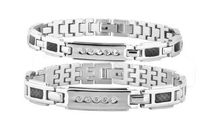 Starryinter His or Hers Couple Titanium Magnetic Bracelet in a Nice Gift Box, Anti-Fatigue, Pain Relief -BR295 (Hers)