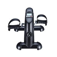 Mini Exercise Bike,for Leg and Arm Pedal Exercise with Adjustable Resistance and LCD Monitor
