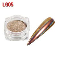 Hunputa Nail Art Decorating,Optical Chameleon Mirror Powder DIY Dust Nail Art Glitter Chrome Pigment (E)