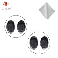 BEHLINE 2 Pairs New Replacement Nosepads Nose Pads for Silhouette Glasses Eyewear Plug-in Slot-in,Bonus Lens Cleaning Cloth