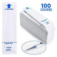 Digital Thermometer Probe Covers, Baby Thermometer Covers Disposable Universal Electronic Oral Rectal Thermometers Sleeve Cover, 100 Pack