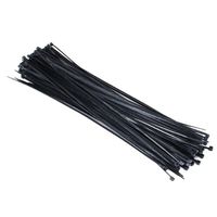 100pcs Black Plastic Cable Wire Zip Ties 11.6 Inch, Widely Used in Shop, Garage, Home, Office