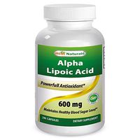 Best Naturals Alpha Lipoic Acid 600 mg 240 Capsules by Best Naturals