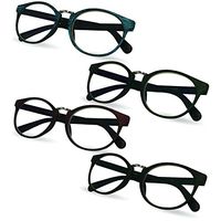 Anti Reflective Prescription Computer Glasses, 4 Pack, 2.00 - Glare and Blue Light Blocking Reading Glasses – Men’s and Women’s Readers