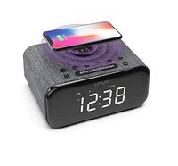 VAVA VOOM 27 (VA-SK008) 5-in-1 Bluetooth Speaker, Wireless Charger, Dual Alarm E Clock, FM Radio Stereo Sound, Soft Fabric Finish