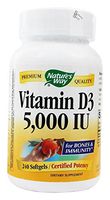 Vitamin D, 5000 IU, 240 sgels by Nature's Way (Pack of 3)