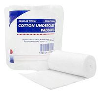 Cotton Undercast Padding 4" x 12 yds. Pack of 12 Rolls of 100% Soft, Cotton Bandage. Easy to Use Cotton Ply Rolled Hand Wrap Dressing. Non-Sterile. Latex Free.