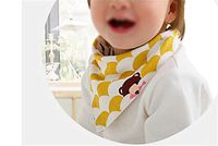 Infant Slobber Towel Headband Cotton Absorbent Easy to Clean Dark Buckle Double Triangle Towel Bib Pocket A（5）
