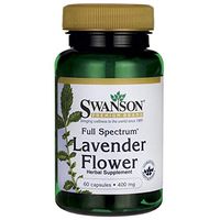 Swanson Full Spectrum Lavender Flower 400 Milligrams 60 Capsules