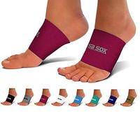 SB SOX Compression Arch Sleeves for Men & Women - Perfect Option to Our Plantar Fasciitis Socks - for Plantar Fasciitis Pain Relief and Treatment for Everyday Use with Arch Support (Pink, Medium)