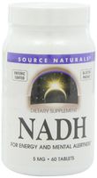 Source Naturals NADH 5mg, 60 Tablets