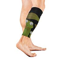 Calf Guard Sleeves Cartoon Two Frogs Sports Calves Guards Sleeves for Running, Basketball, Baseball, Football