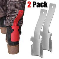 GUCHIS 2 Pack Lazy Shoe Helper,Portable Shoe Horn,Shoe Lifting Helper Plastic Shoehorn for Men, Women and Kids Fits for All Shoes