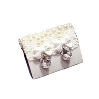 [White Beads Bowknot] Special DIY Contact Lenses Box Case/Holders Container