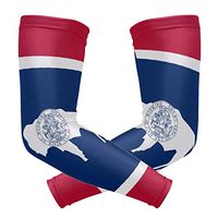 poeticcity Wyoming Flag 1 Pair Arm Sports Sleeves Cooling Warmer UV Protection