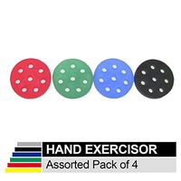 TheraBand Hand Xtrainer Set, Non-Latex Hand Exerciser for Progressive Hand Therapy, Strengthen Fingers, Hands and Forearms, Grip Trainer, Strengthener, Helps Relieve Joint Pain, 4 Resistance Levels