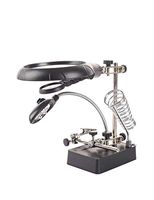 Desktop Charging Magnifier with LED Light HD 10 Times, Suitable for Electronic Maintenance, Hand-Made Works, Philatelic Embroidery