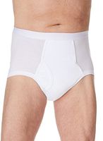 Set of 3 Men' Incontinence Briefs White SM